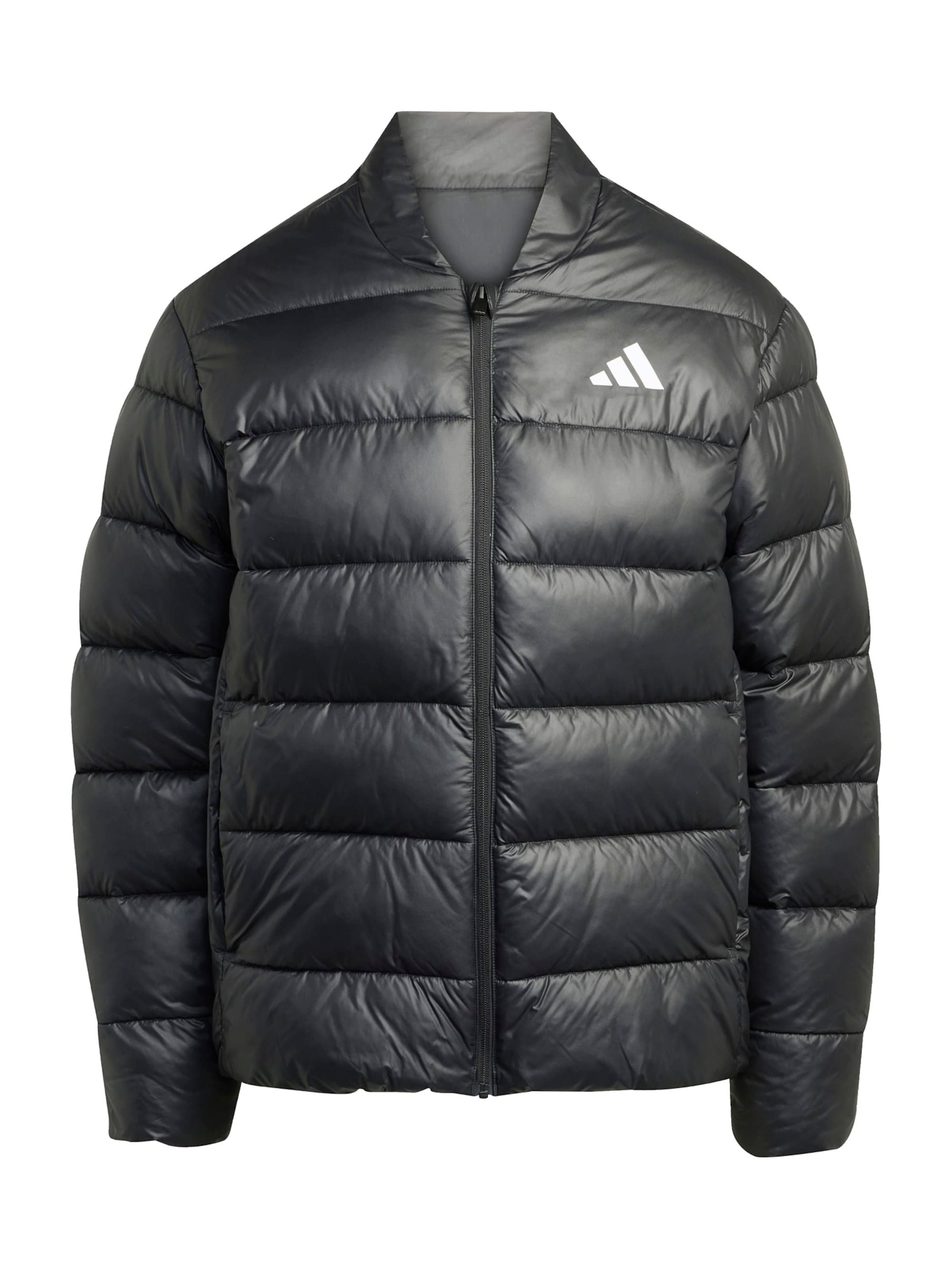 ADIDAS SPORTSWEAR Αθλητικό μπουφάν 'Essentials' σε μαύρο: μπροστά