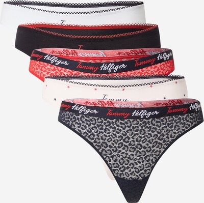 Tommy Hilfiger Underwear String in creme / navy / feuerrot / weiß, Produktansicht