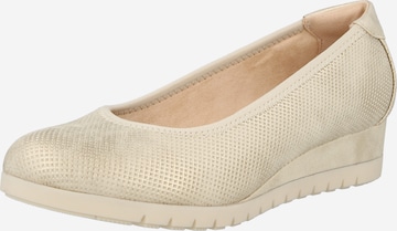 Pumps de la s.Oliver pe auriu: față