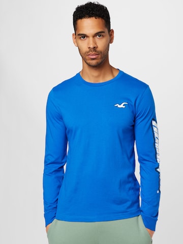 T-Shirt HOLLISTER en bleu : devant