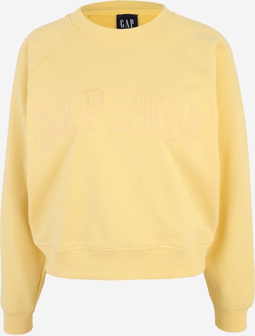 Gap Petite Μπλούζα φούτερ σε κίτρινο: μπροστά