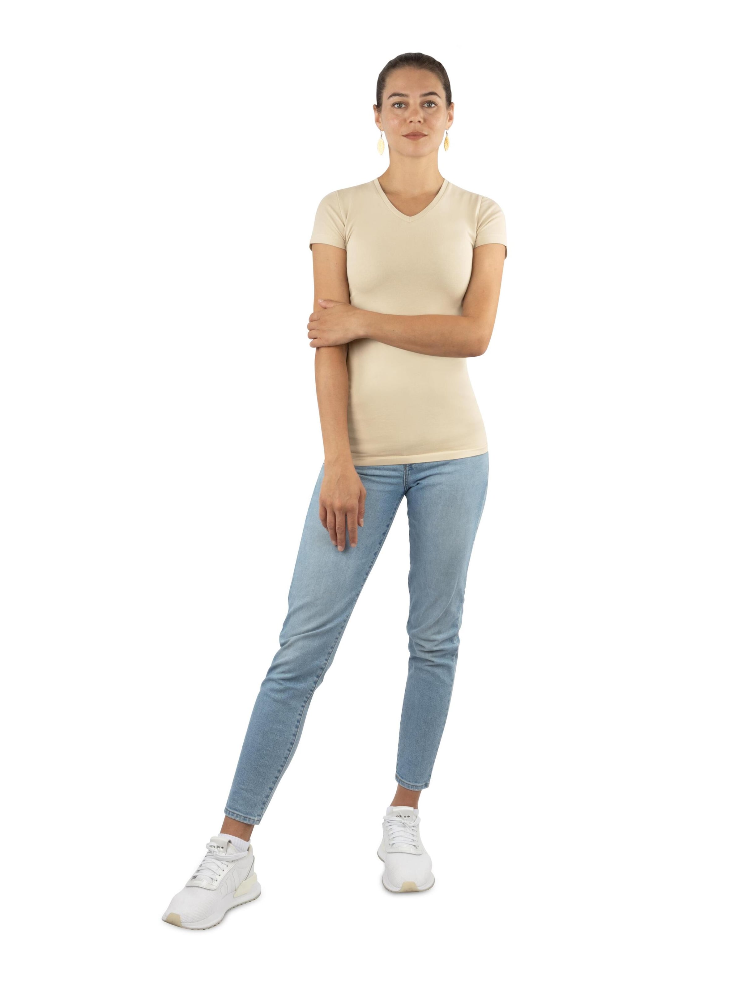 Janice Shirt 'Siena' in Beige
