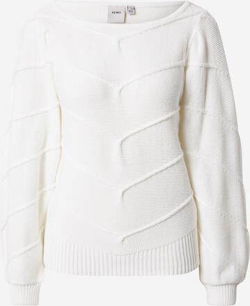 ICHI Pullover 'PILAR' i hvid: forside