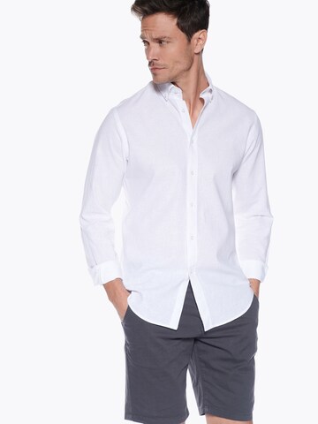 Steffen Klein Slim Fit Hemd in Weiß: Vorderseite