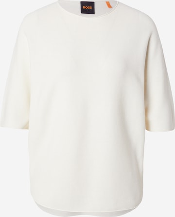 BOSS Sweater 'C_Flambers' in White: front
