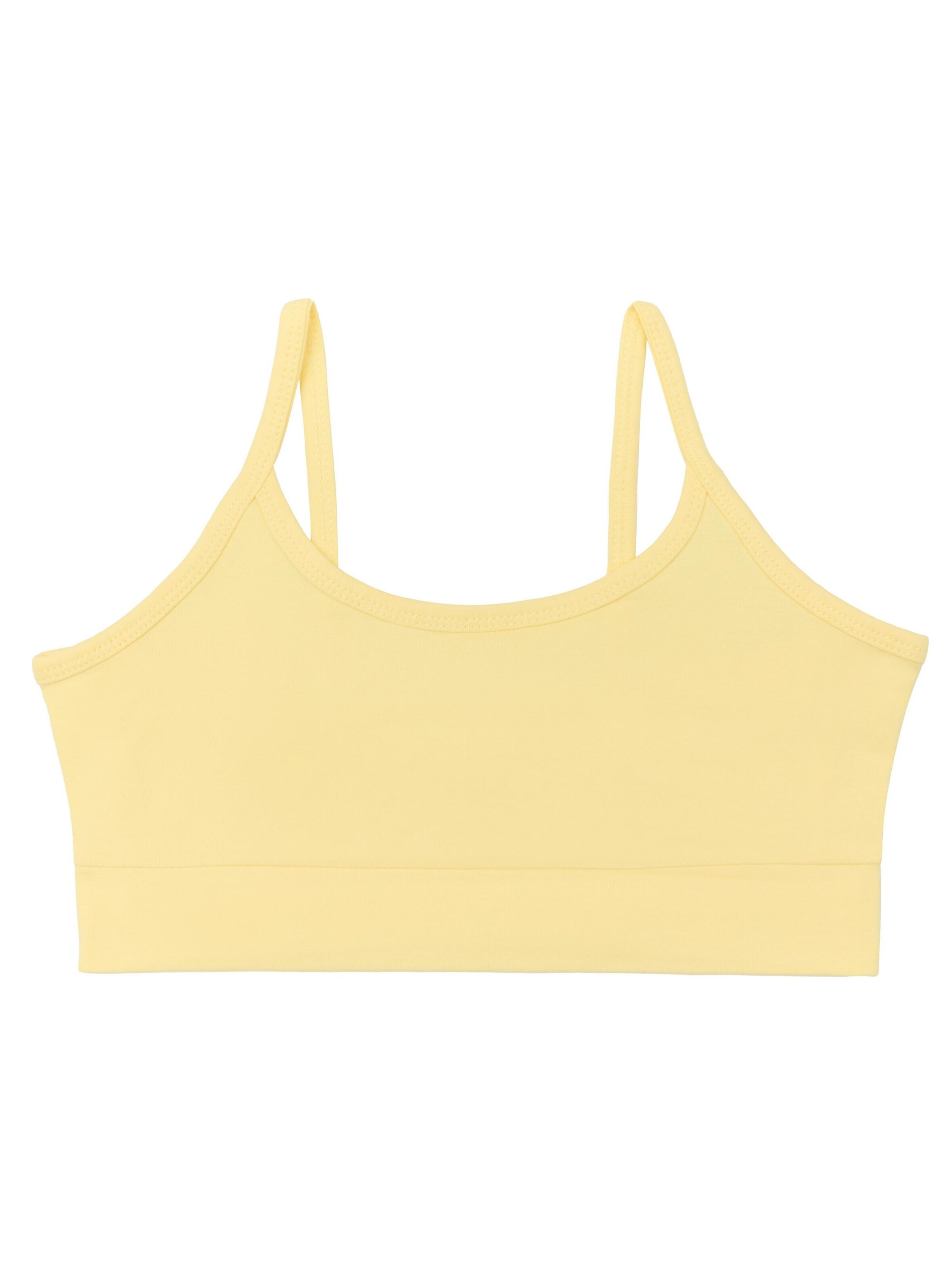 Albero Natur Top 'Mädchen Bustier aus Bio-Baumwolle' in Yellow: front