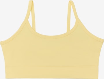 Albero Natur Top 'Mädchen Bustier aus Bio-Baumwolle' in Yellow: front