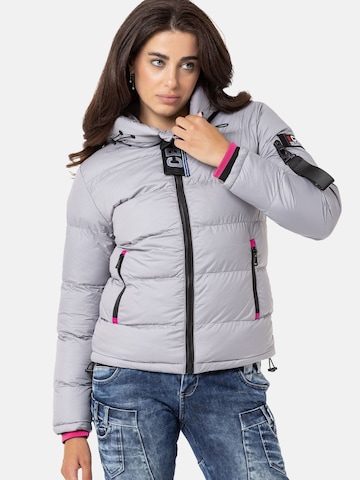 Veste d’hiver CIPO & BAXX en gris : devant
