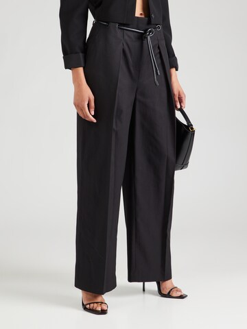 3.1 Phillip Lim Широкий Брюки со складками 'ORIGAMI' в Черный: спереди