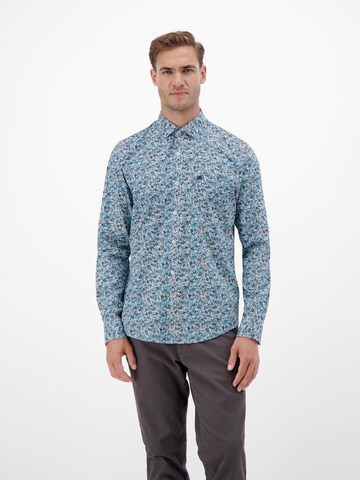 LERROS Regular fit Button Up Shirt in Blue: front