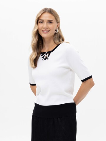 Passioni Pullover‌‌‌‌‌‌‌‌ in Weiß: Vorderseite