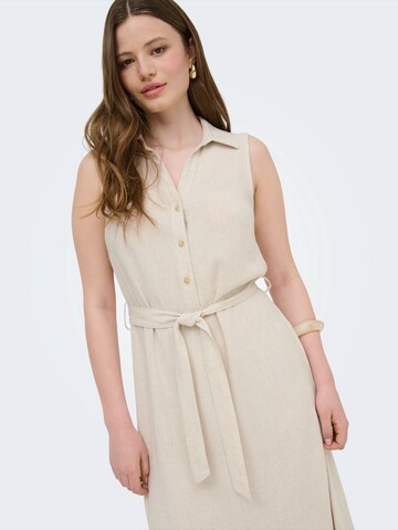 ONLY Shirt Dress 'ONLSIESTA' in Beige