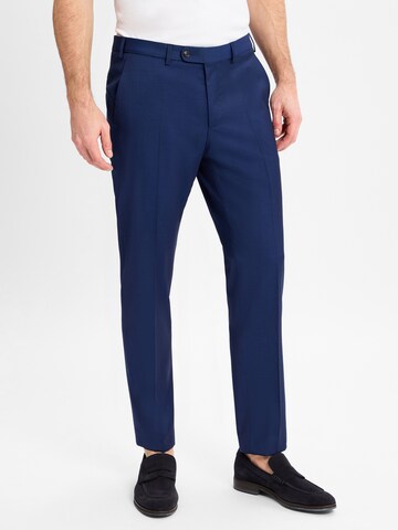 Digel Regular Pleated Pants 'Per-V' in Blue: front