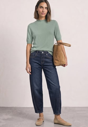 STREET ONE Kurzarm Pullover mit Turtle Neck in Grün