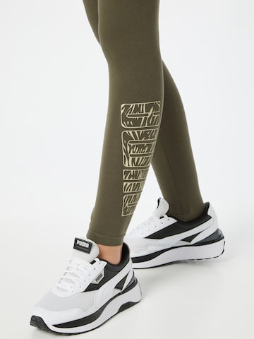 PUMA Skinny Workout Pants in Green