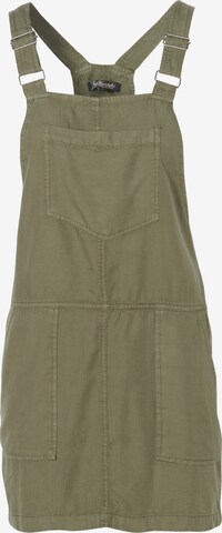 KOROSHI Overall Skirt in Green: front