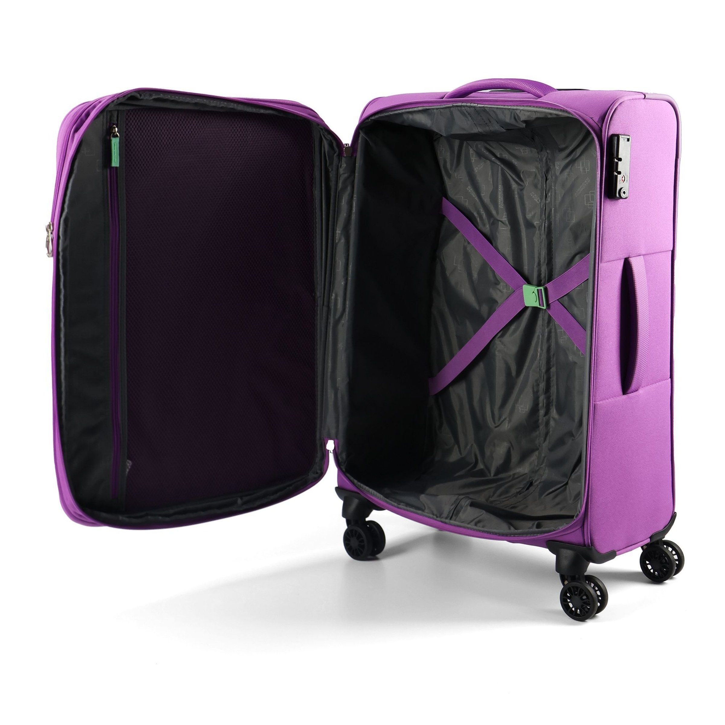 American Tourister Suitcase set 'Air Wave' in Purple