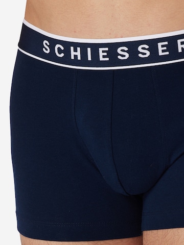 SCHIESSER Boxershorts '95/5 Organic Cotton' in Blauw