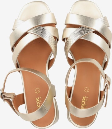 GEOX Strap Sandals in Gold