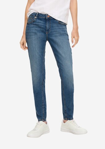 QS Regular Jeans in Blauw: voorkant