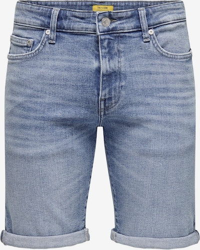 Only & Sons Shorts 'Ply' in blue denim, Produktansicht
