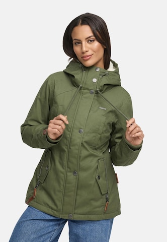 Parka invernale 'Bikoo' di MARIKOO in verde: frontale
