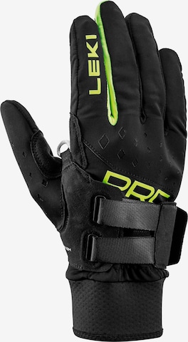 LEKI Athletic Gloves 'PRC Shark' in Black