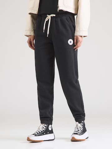 CONVERSE Tapered Παντελόνι 'CHUCK' σε μαύρο: μπροστά