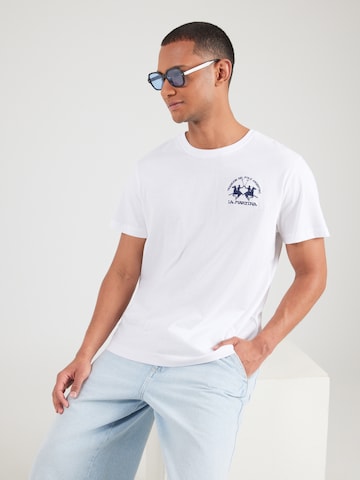 Maglietta di La Martina in bianco: frontale