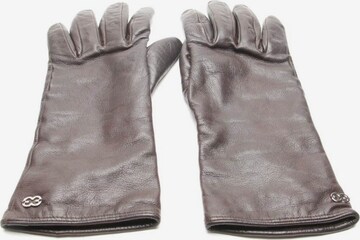 ESCADA Gloves in M in Brown: front