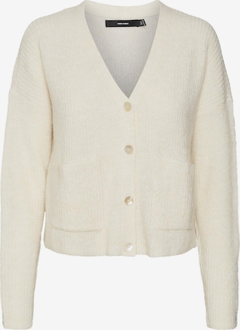 VERO MODA Gebreid vest 'MILI' in Beige: voorkant