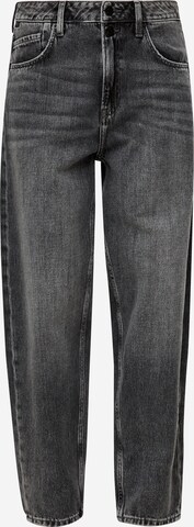 QS Tapered Jeans in Grijs: voorkant