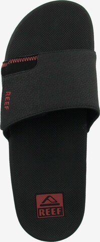 REEF Beach & Pool Shoes 'Fanning Slide' in Black