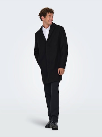 Manteau mi-saison 'ONSARON' Only & Sons en noir
