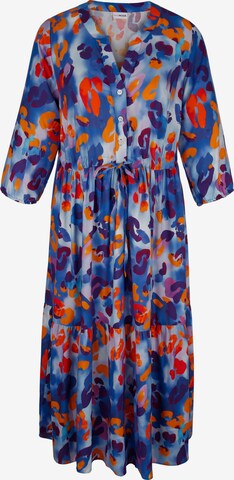 MIAMODA Shirt Dress in Blue: front