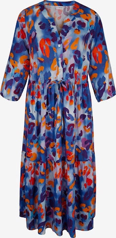 Robe-chemise MIAMODA en bleu : devant