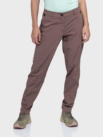 Schöffel Regular Outdoor trousers ' Hiking CIRC Pants Style Smue WMS ' in Purple: front