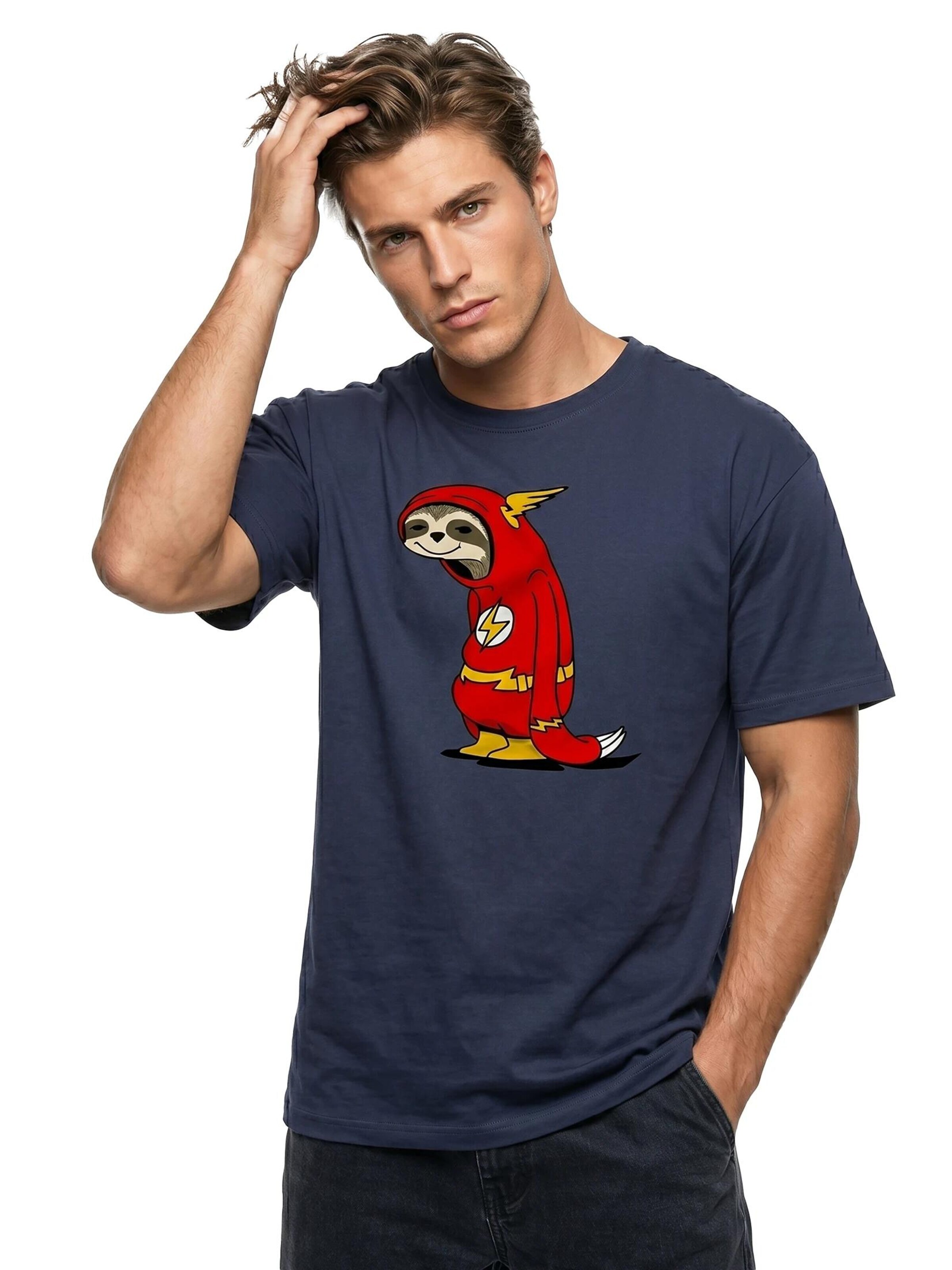 MAKAYA Shirt 'Flash Faultier' in Blue