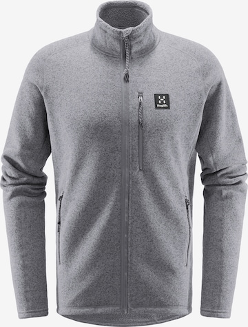 Haglöfs Athletic Fleece Jacket 'Risberg' in Grey: front