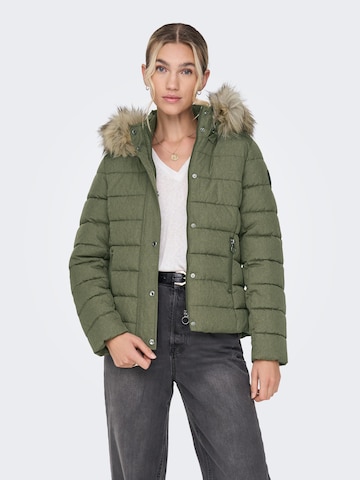 ONLY Winter Jacket 'Luna' in Green: front