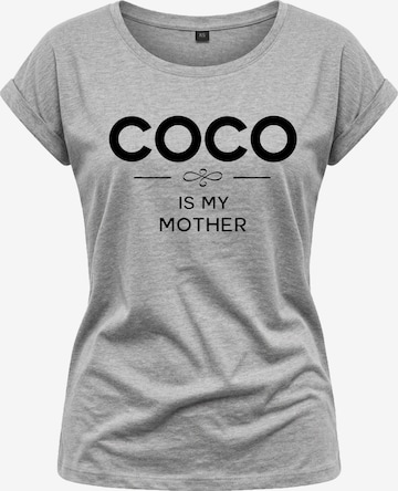 MAKAYA Shirt 'Cocois my Mother' in Grey: front