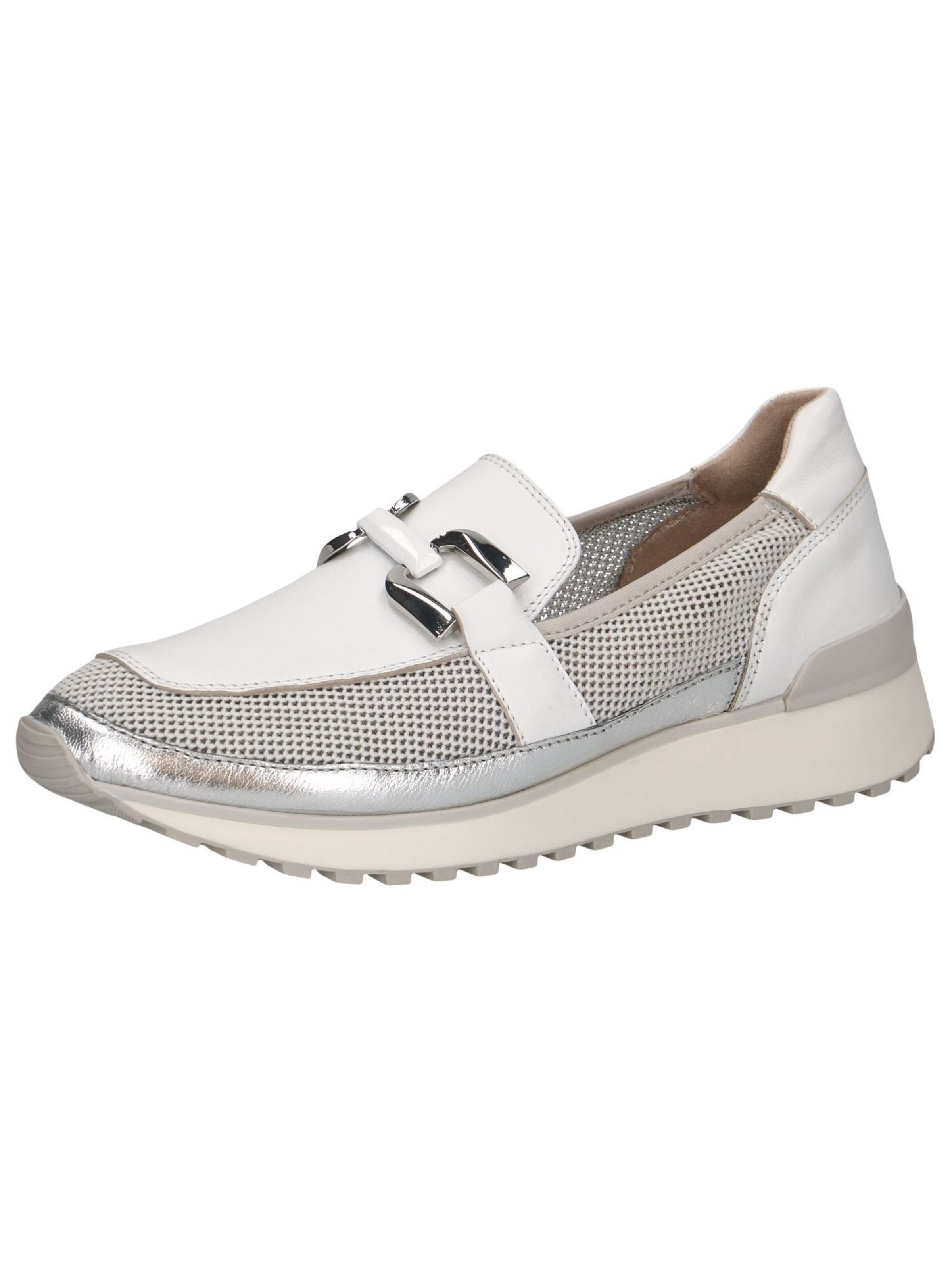 CAPRICE Classic Flats in White: front
