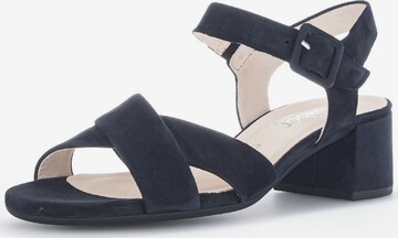 GABOR Strap Sandals in Blue: front