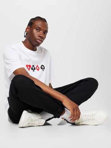 HUGO - Tapered Pantalón 'Dchard' en negro