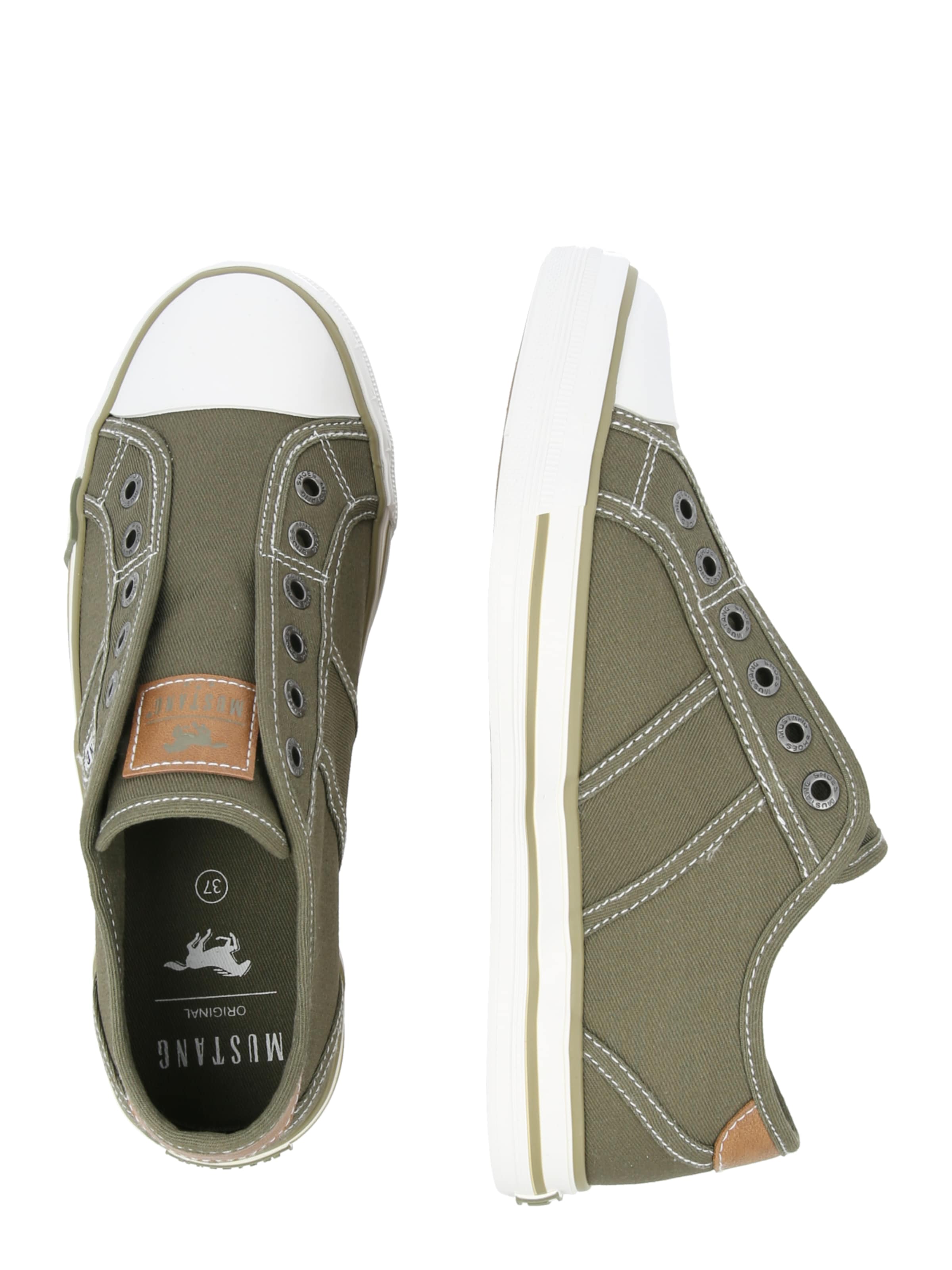 MUSTANG Slip-on obuv - Zelená