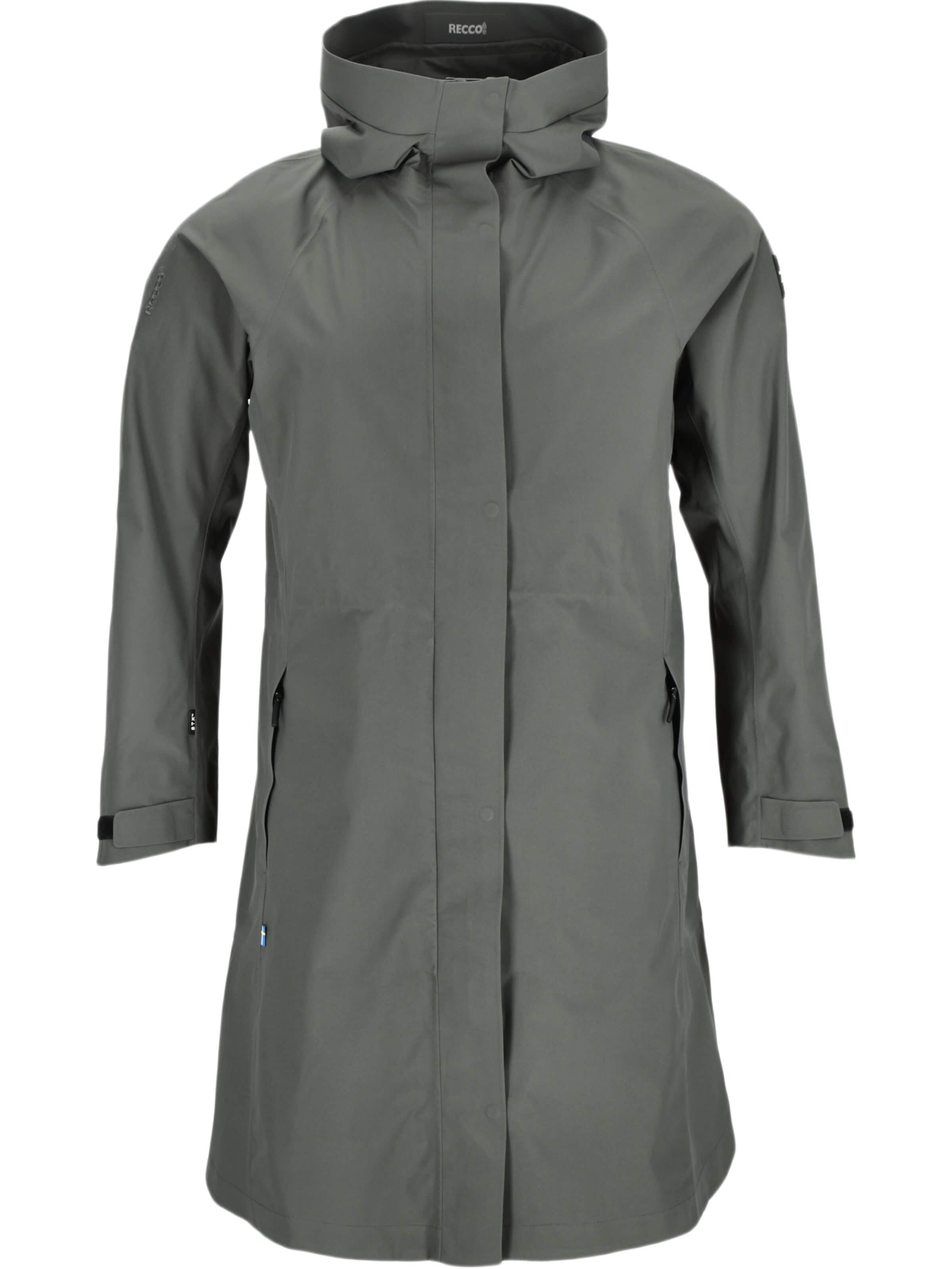 Cappotto outdoor 'Öckerö' di SWEDEMOUNT in verde: frontale