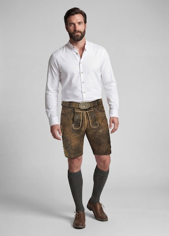Slimfit Pantaloni per costume tradizionale 'Wayen' di SPIETH & WENSKY in marrone