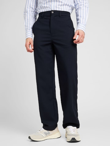 minimum רגיל מכנסי צ'ינו בכחול: מלפנים