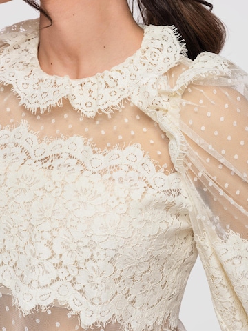 Ombre Blouse in Beige