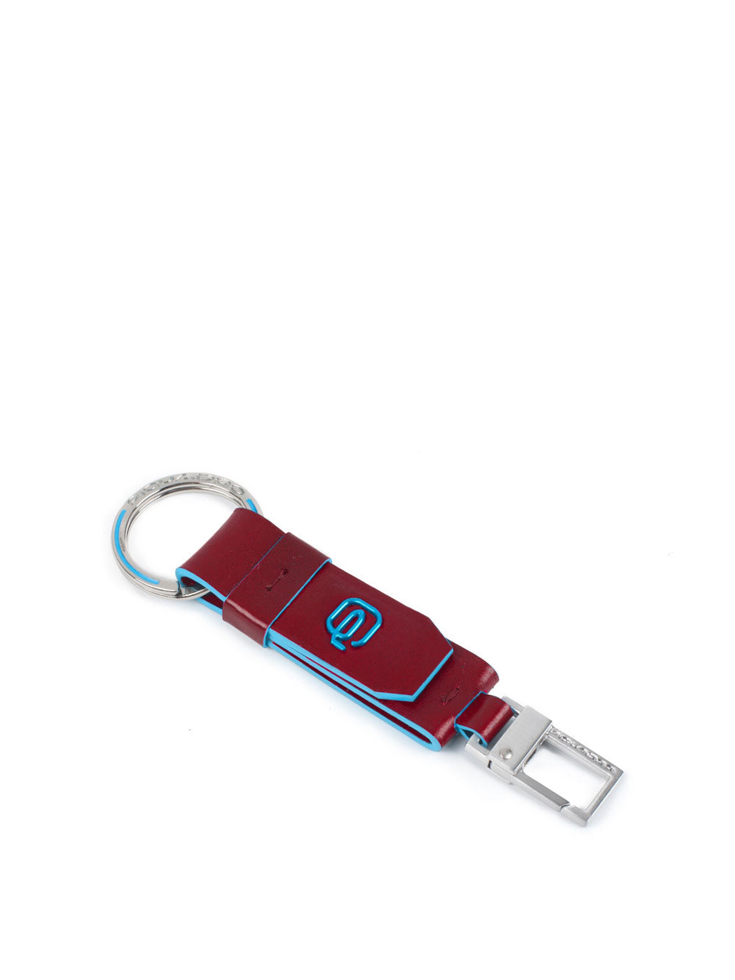 Piquadro Key Ring in Red: front